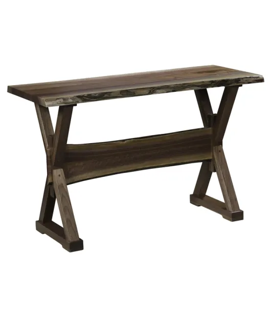 Remington Sofa Table with Live Edge