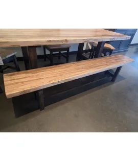 Wormy Maple Bench - Natural - QUICK SHIP