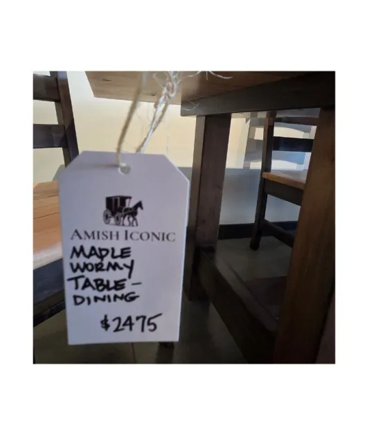 Wormy Maple Table - Natural - QUICK SHIP