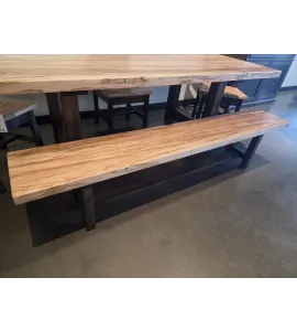 Wormy Maple Bench - Natural - QUICK SHIP - 30% Off or Best Offer