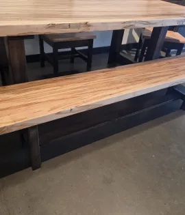 Wormy Maple Bench - Natural - QUICK SHIP - 30% Off or Best Offer