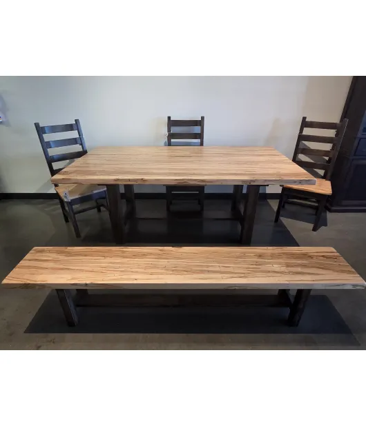 Wormy Maple Bench - Natural - QUICK SHIP