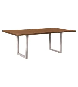 Live Edge Lifestyle Trestle Dining Table - QUICK SHIP