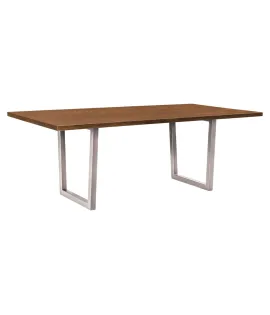 Live Edge Lifestyle Trestle Dining Table - QUICK SHIP