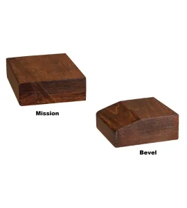 Mission Leg Table with Walnut Inlays