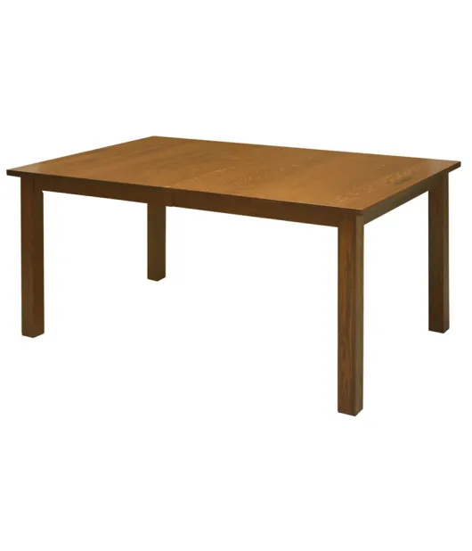 Mission Leg Table with Walnut Inlays