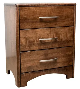 Zephyr 3 Drawer Night Stand