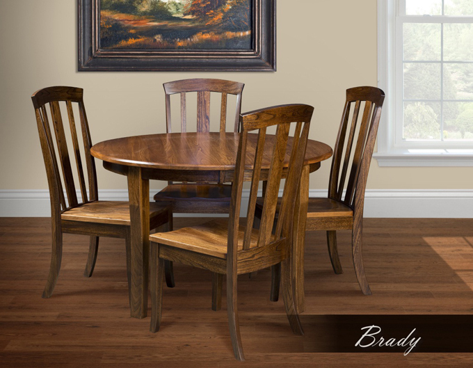 Amish Solid Wood Dining Table and Chairs