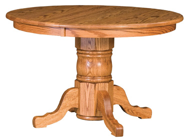 Traditional, Small Round Pedestal Dining Table