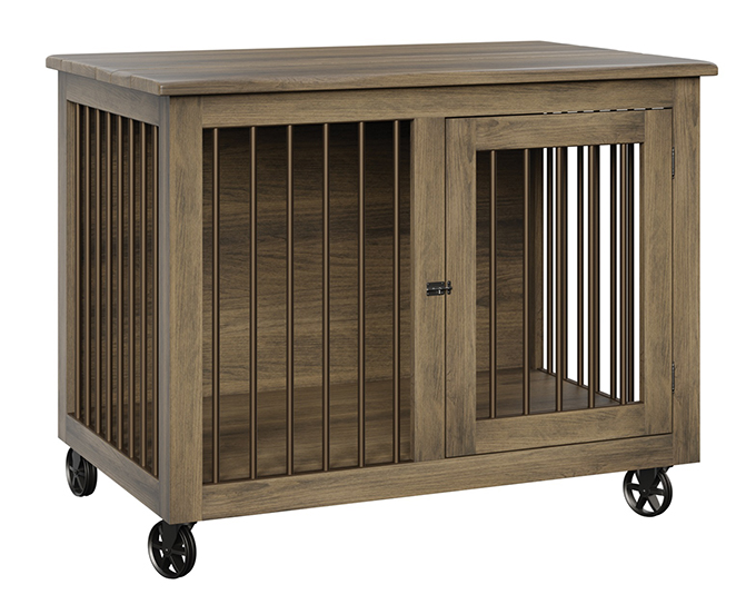 Image showcasing Medium Hinged Door Dog Crate