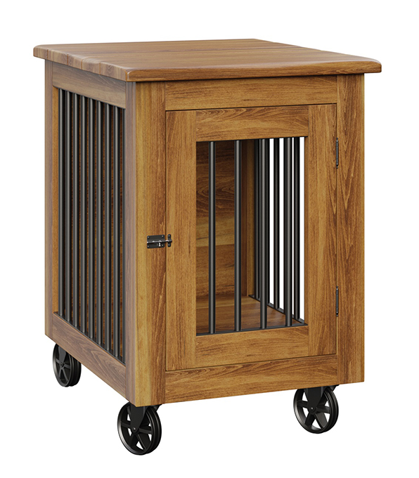 Image showcasing Small Dog Crate with FPont Hinged Door