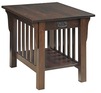 Mission 85 End Table with Drawer