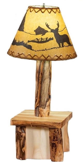 Fireside Rustic Cordless Table Lamp