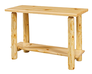 Fireside Rustic Econo Line Sofa Table with Drawer