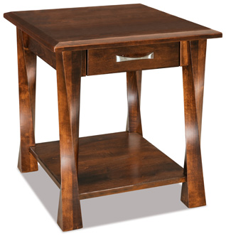 Lexington Arc  Open End Table with Drawer