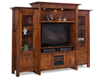 Artesa 3 Piece TV Wall Unit with Bookcases