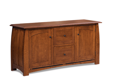 Boulder Creek 2 Drawer 2 Door Lateral File Console