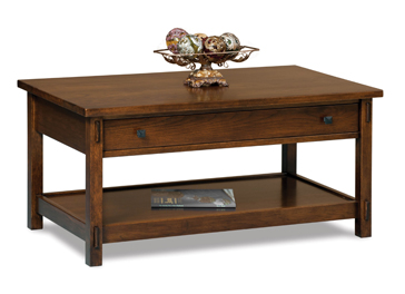 Centennial Open Coffee Table with Drawer