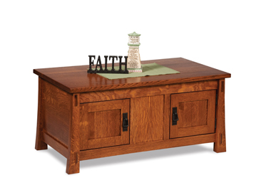 Modesto Enclosed Coffee Table with Doors