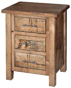 Farm House 3 Drawer Night Stand