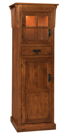 Heritage Mission 2-Door Pantry Cabinet with Drawer