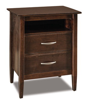 Imperial 2 Drawer Night Stand with Opening