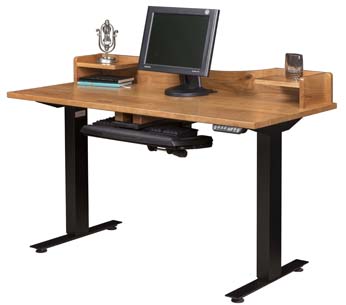 Adona Adjustable Standing Desk with Topper