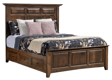 Albany Mantel Panel Bed with Underbed Storage Raised 3"
