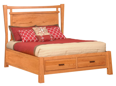 Catalina Panel Bed with Footboard Storage
