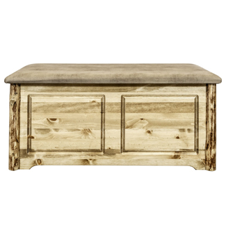 Glacier Country Small Blanket Chest with Upholstered Top