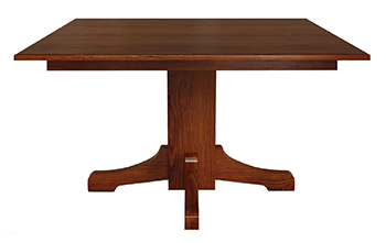 Mission Single Pedestal Dining Table
