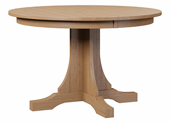 KT Mission Single Pedestal Dining Table