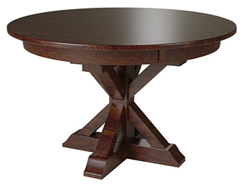 X-Base Single Pedestal Dining Table