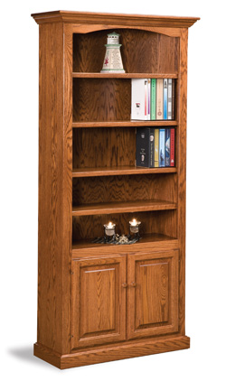 Hoosier Heritage 4 Shelf 2 Door Bookcase