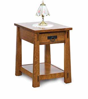 Modesto Open End Table with Drawer