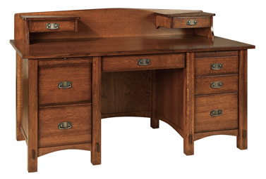 Springhill Pencil Drawer Desk with Topper