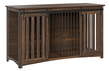 Large Dog Crate with Double Barn Door