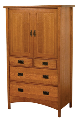 Arts & Crafts Mission Armoire