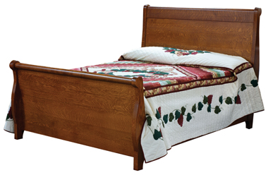 Pierre Bed with Tall Footboard