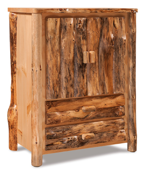 Fireside Rustic 2 Drawer Armoire