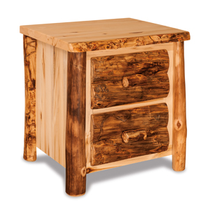 Fireside Rustic 2 Drawer Night Stand