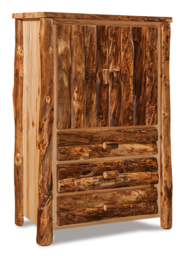 Fireside Rustic 3 Drawer Armoire