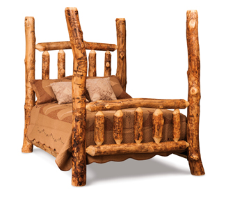 Fireside Rustic 4 Poster Bed