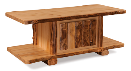 Fireside Rustic Coffee Table with Doors