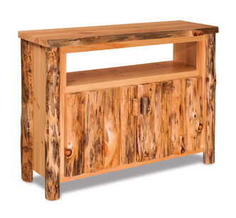 Fireside Rustic TV Cabinet with Opening
