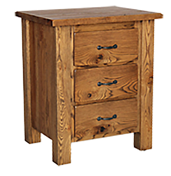 Frontier 3 Drawer Night Stand