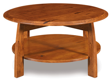 Boulder Creek 38" Round Solid Top Coffee Table