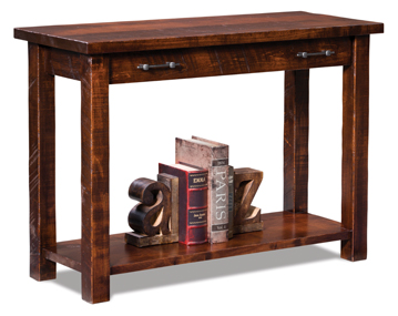 Houston Open Sofa Table with Drawer and Shelf