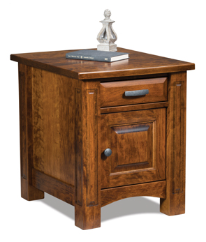 Lexington Enclosed End Table with Drawer and Door