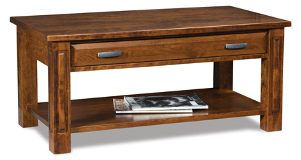 Lexington Open Coffee Table with Drawer